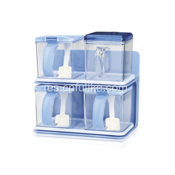 Soporte para condimentos con compartimento de plástico de alta calidad